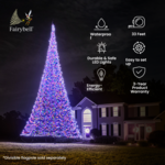 Fairybell | 33ft | 4,000 LED lights | Multicolor