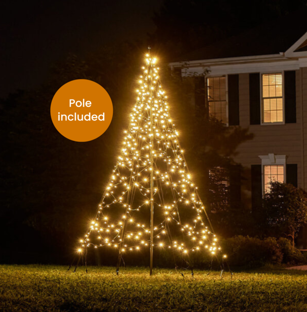 Fairybell | 10ft | 480 LED lights | Including pole | Warm white