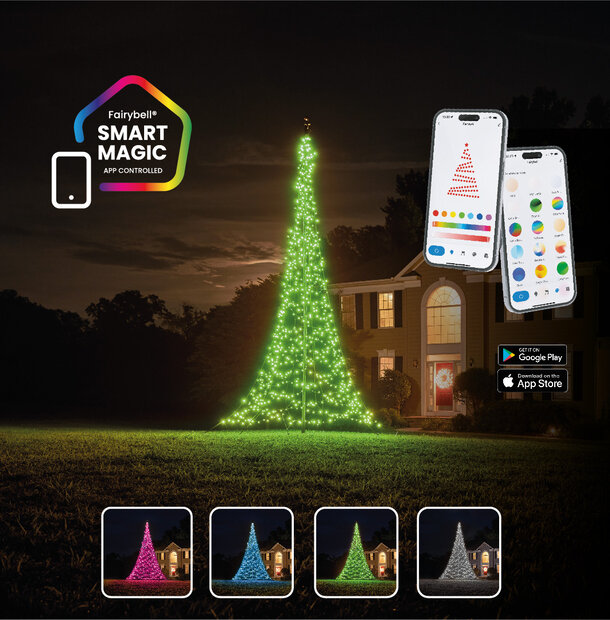 Fairybell Smart Magic | 13ft | 864 LED lights | Including pole