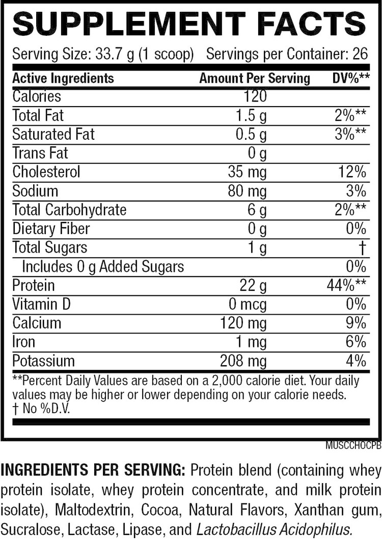 MuscleSculpt Chocolate Peanut Butter