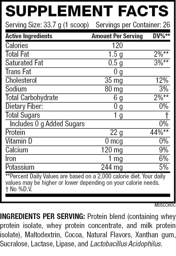 MyoSculpt MuscleSculpt Chocolate