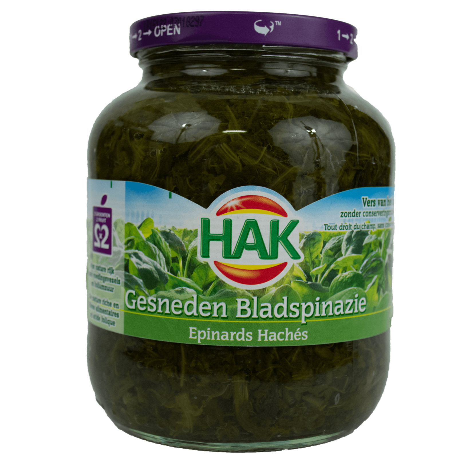 Hak Hak Chopped Spinach 630ml