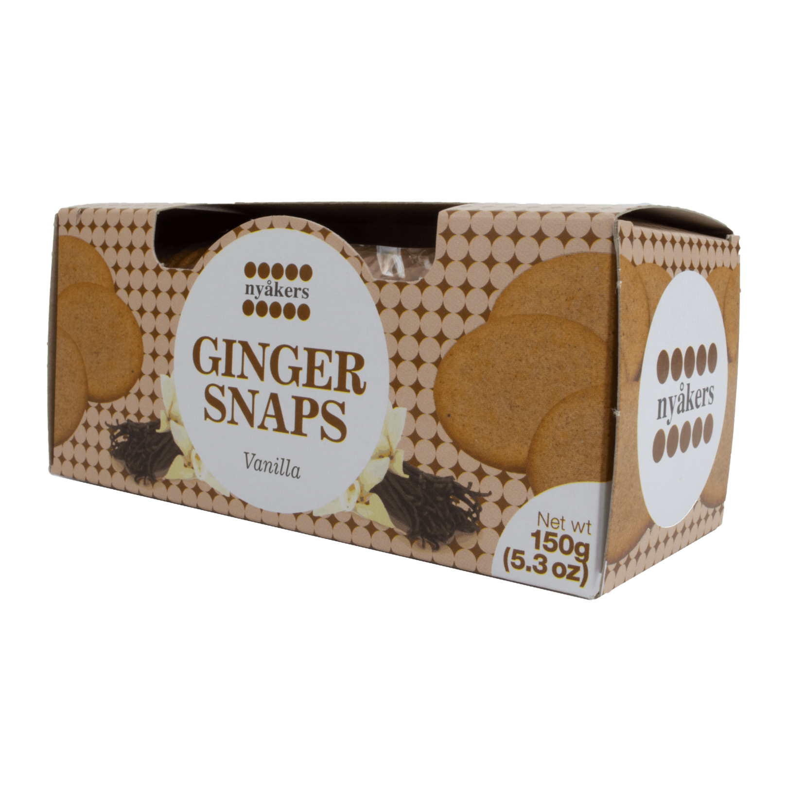 Nyakers Nyakers Ginger Snaps Vanilla 150g