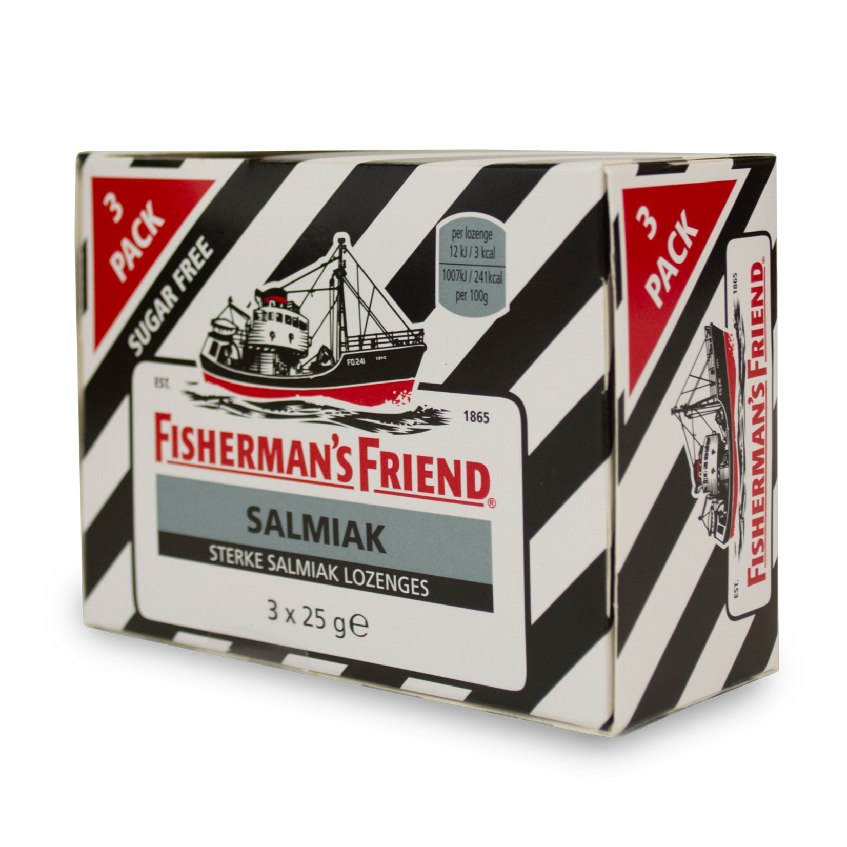 Fisherman's Friend Fisherman's Friend Salmiak Sugar Free 3pk 3X25g