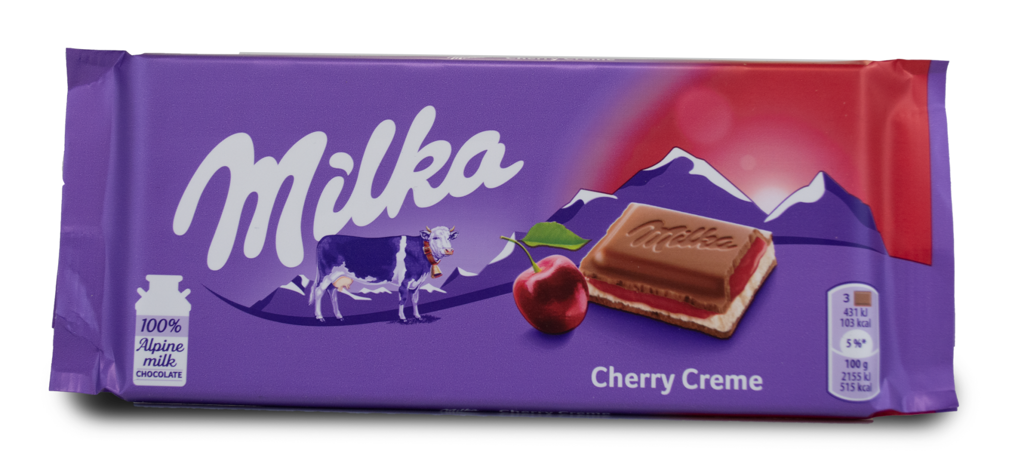Milka Cherry Creme Chocolate Bar 100g The Dutch Shop
