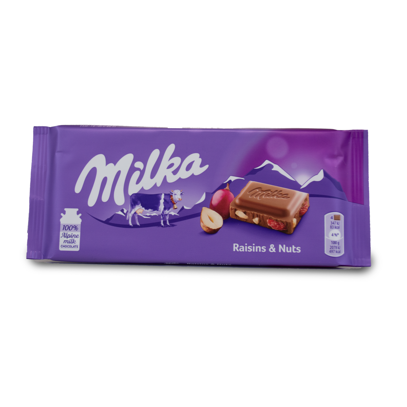 Milka Milka Raisin & Nut Chocolate Bar 100g