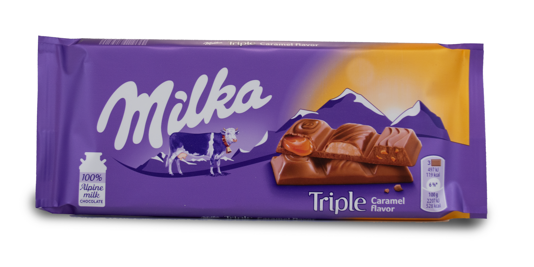 Milka Triple Caramel Chocolate Bar 87g - The Dutch Shop