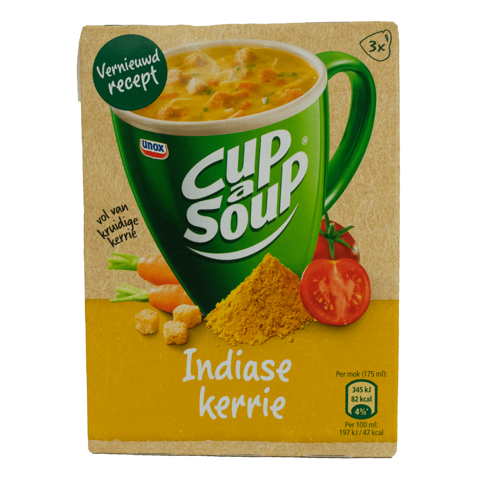 Unox Unox Cup a Soup - Indian Curry 3X18g