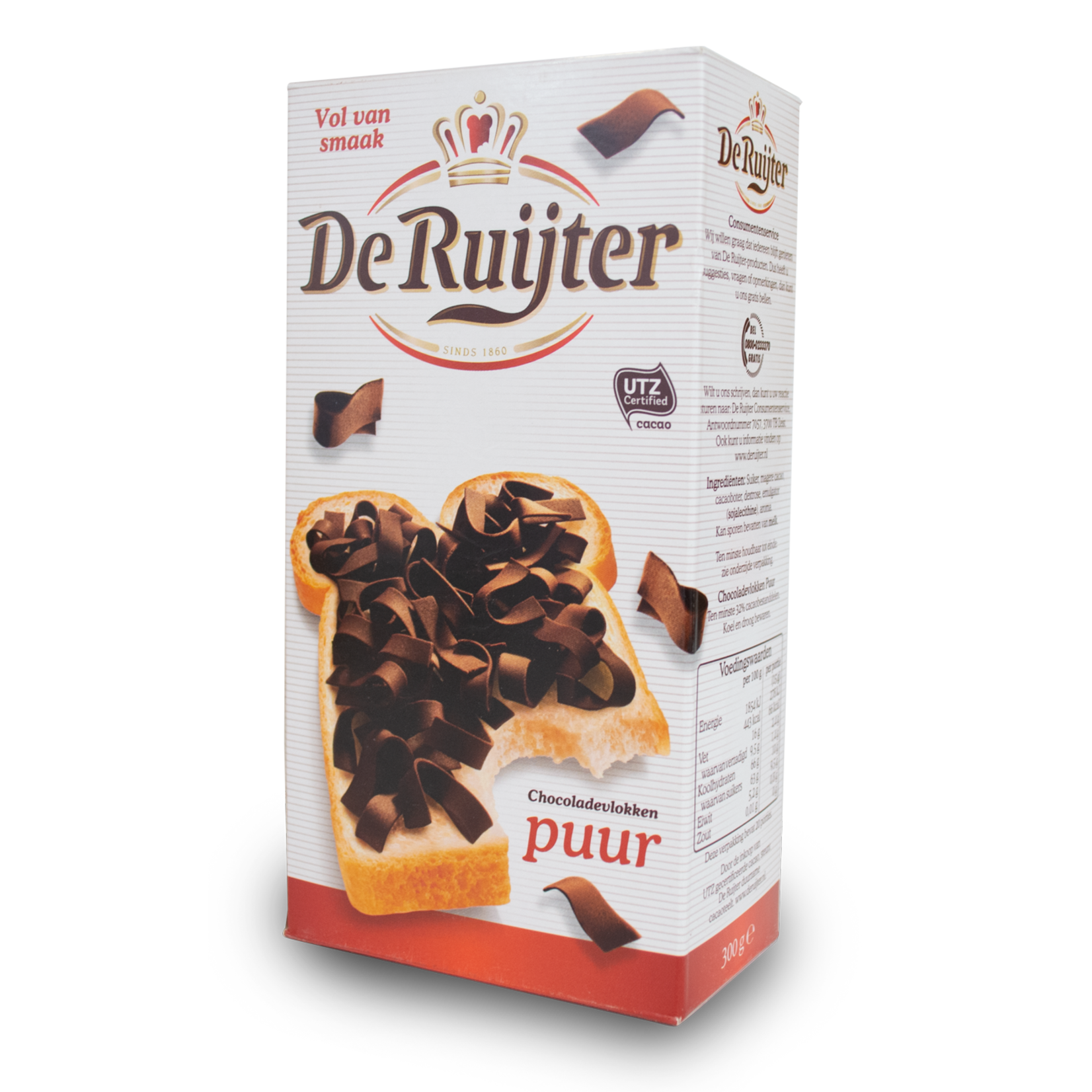 De Ruijter De Ruijter Chocolate Flakes (Vlokken) - Dark 300g