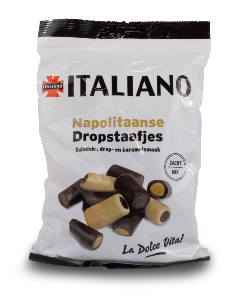 Italiano Italiano Neapolitan Liquorice Sticks 250g