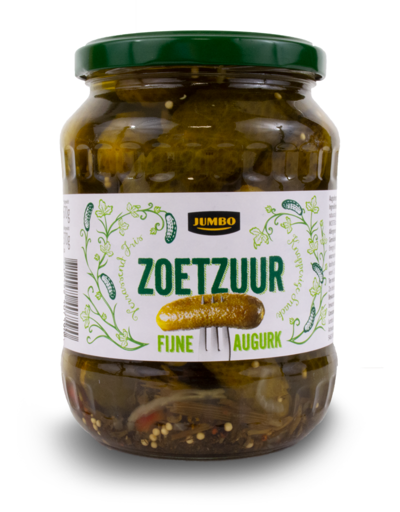 Jumbo Sweet and Sour Pickles 670g The Dutch Shop European Deli