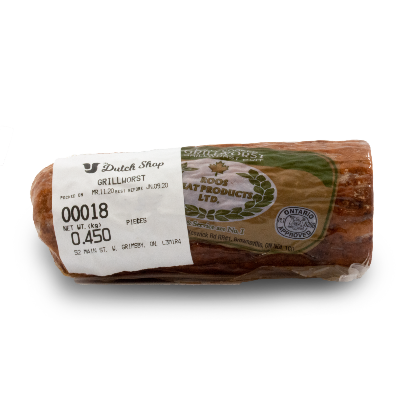 Roos Roos Grillworst Sausage 450g
