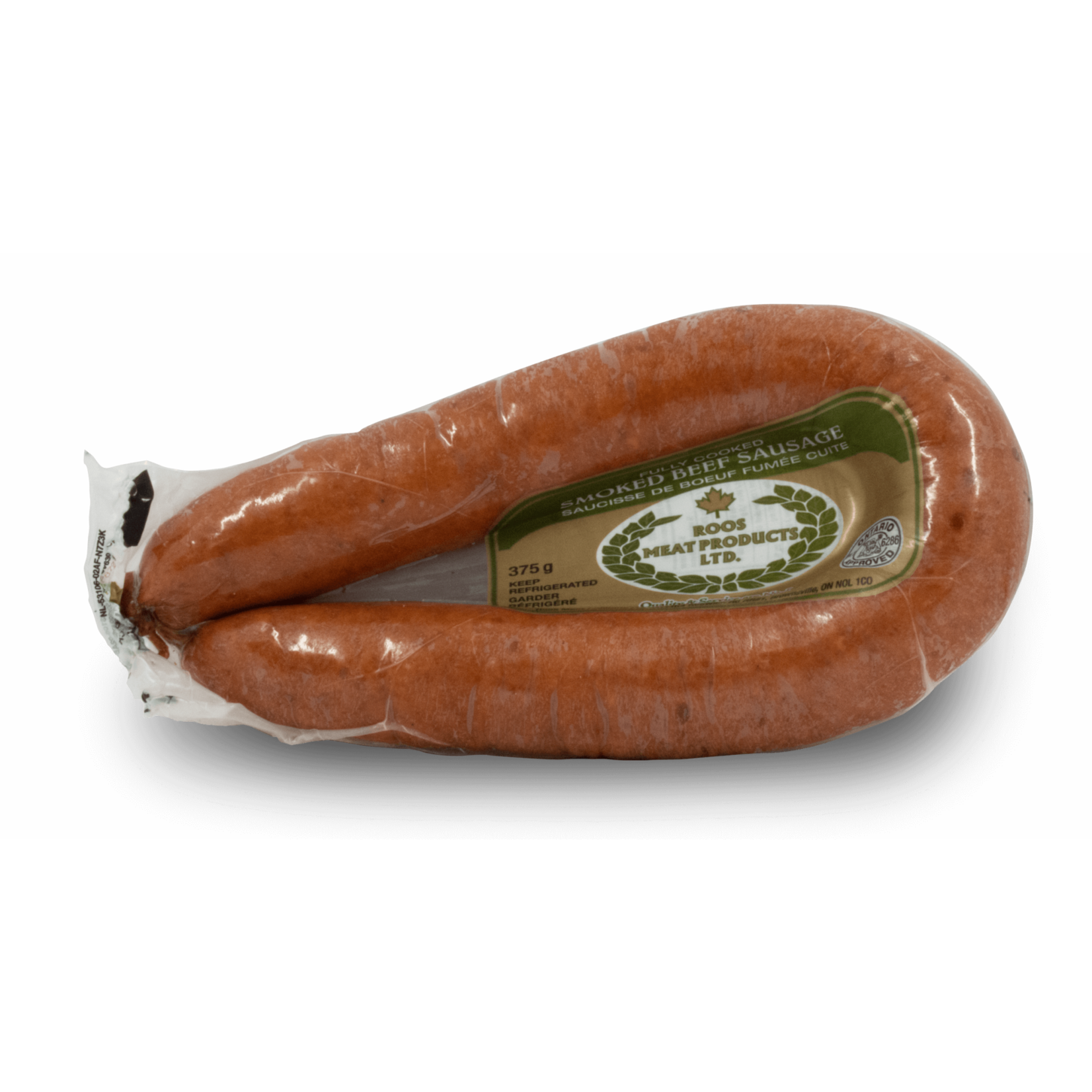 Roos Roos Smoked Beef Sausage (Beef Rookworst) 400g