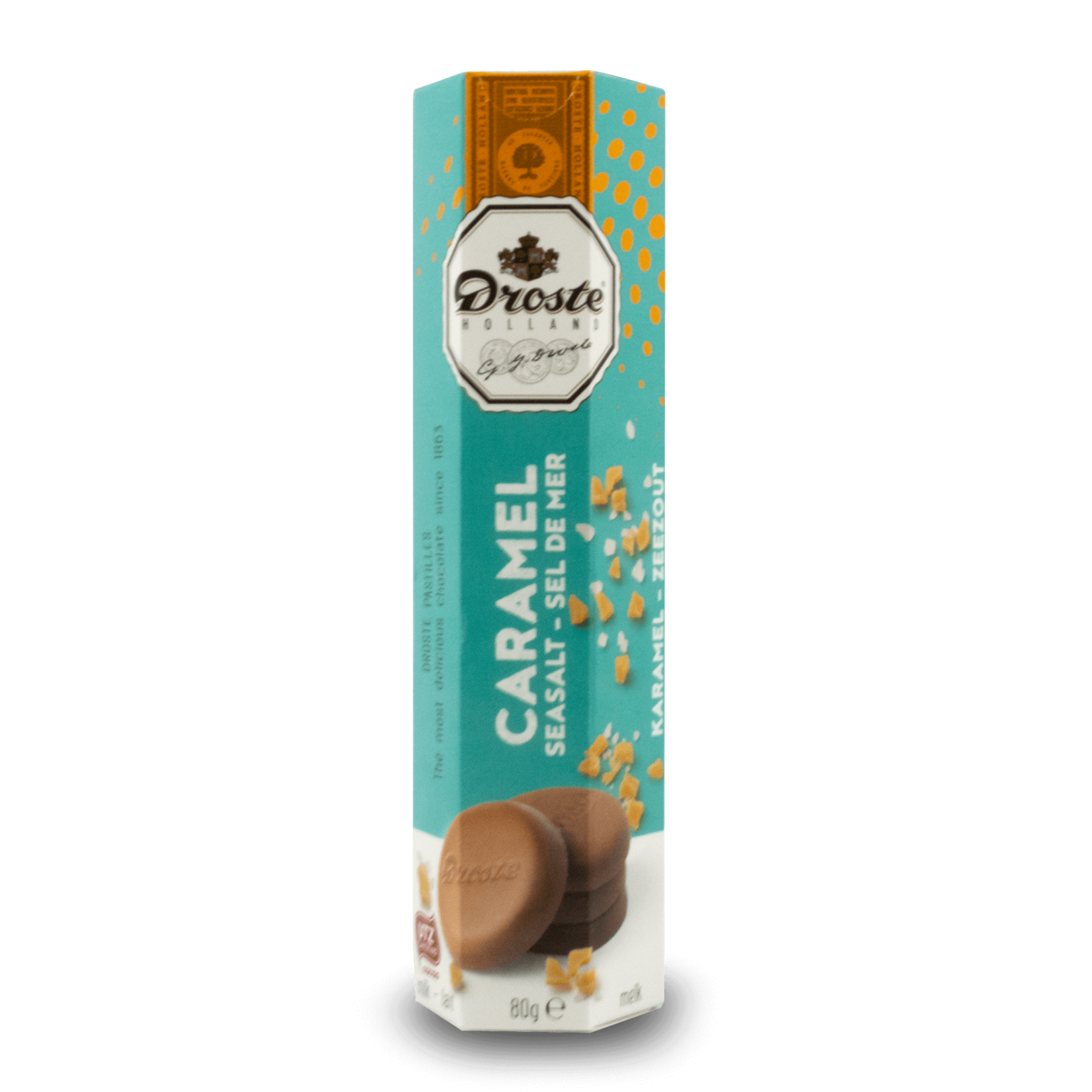 Droste Droste Chocolate Pastilles - Caramel Seasalt 80g