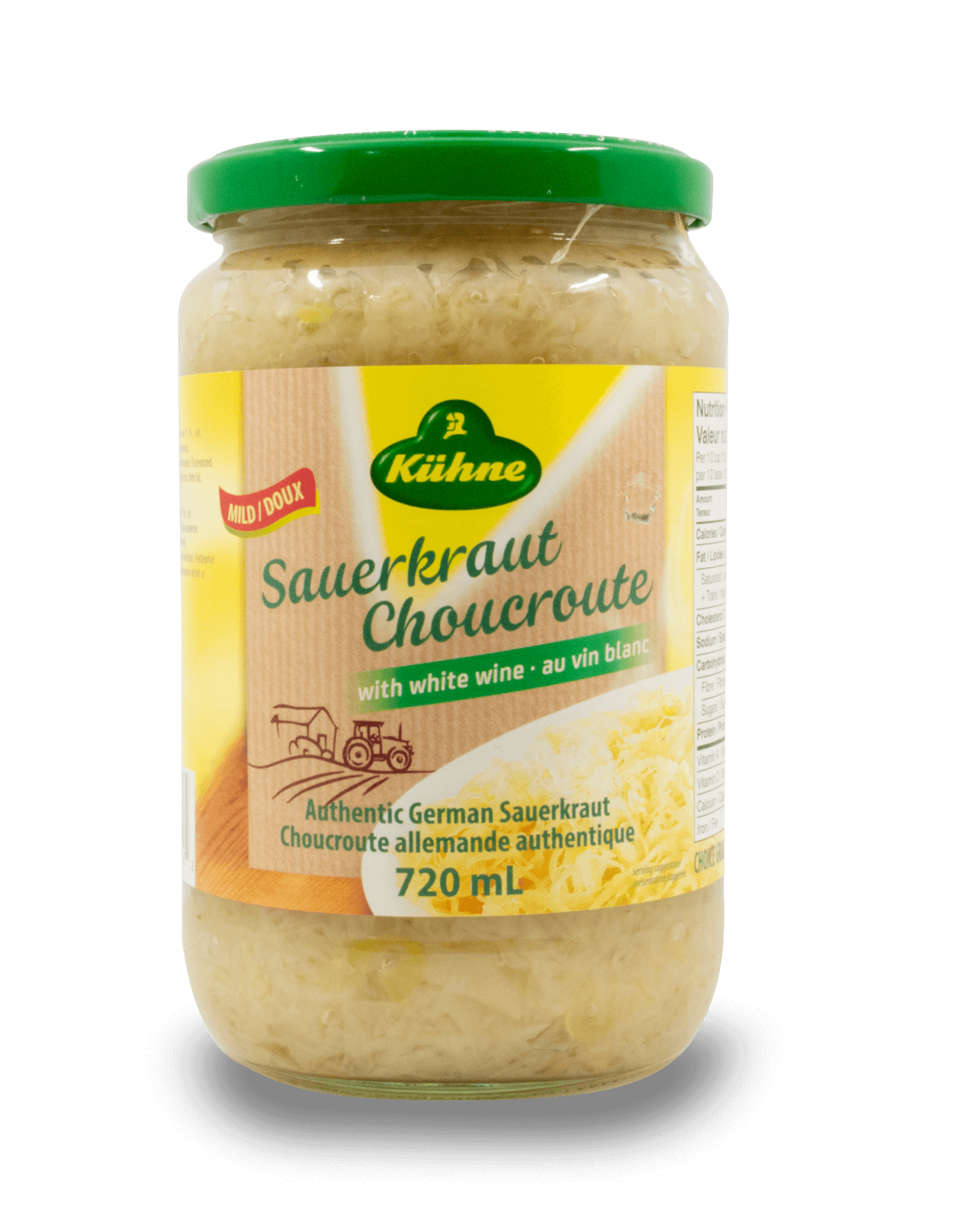 Kuhne Sauerkraut White Wine 720ml The Dutch Shop