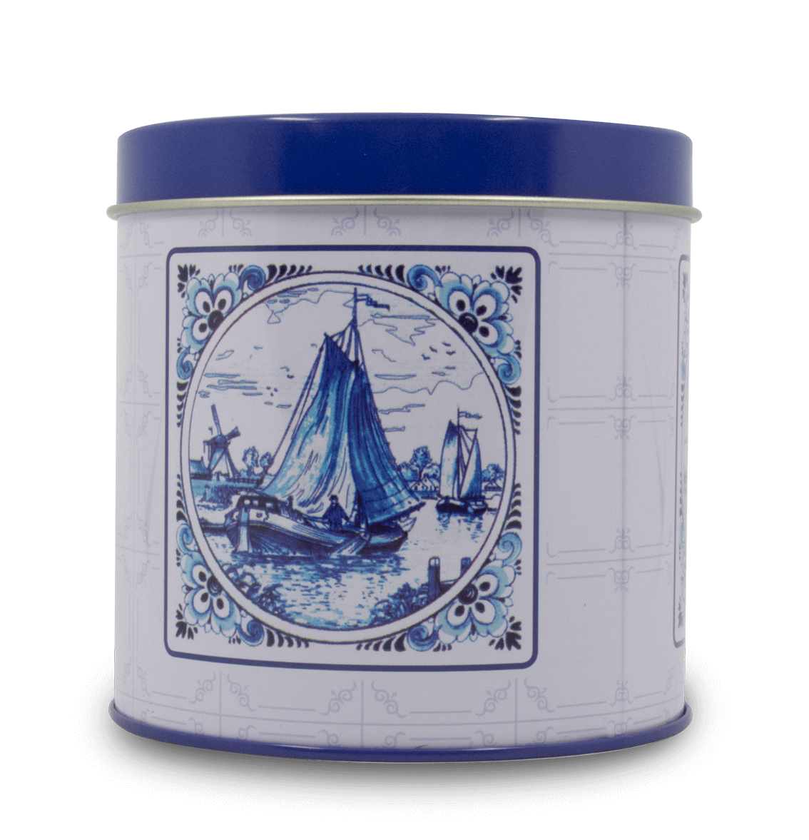 Dutch Tin Small Empty Blue White Authentic Syrupwaffles Scenes