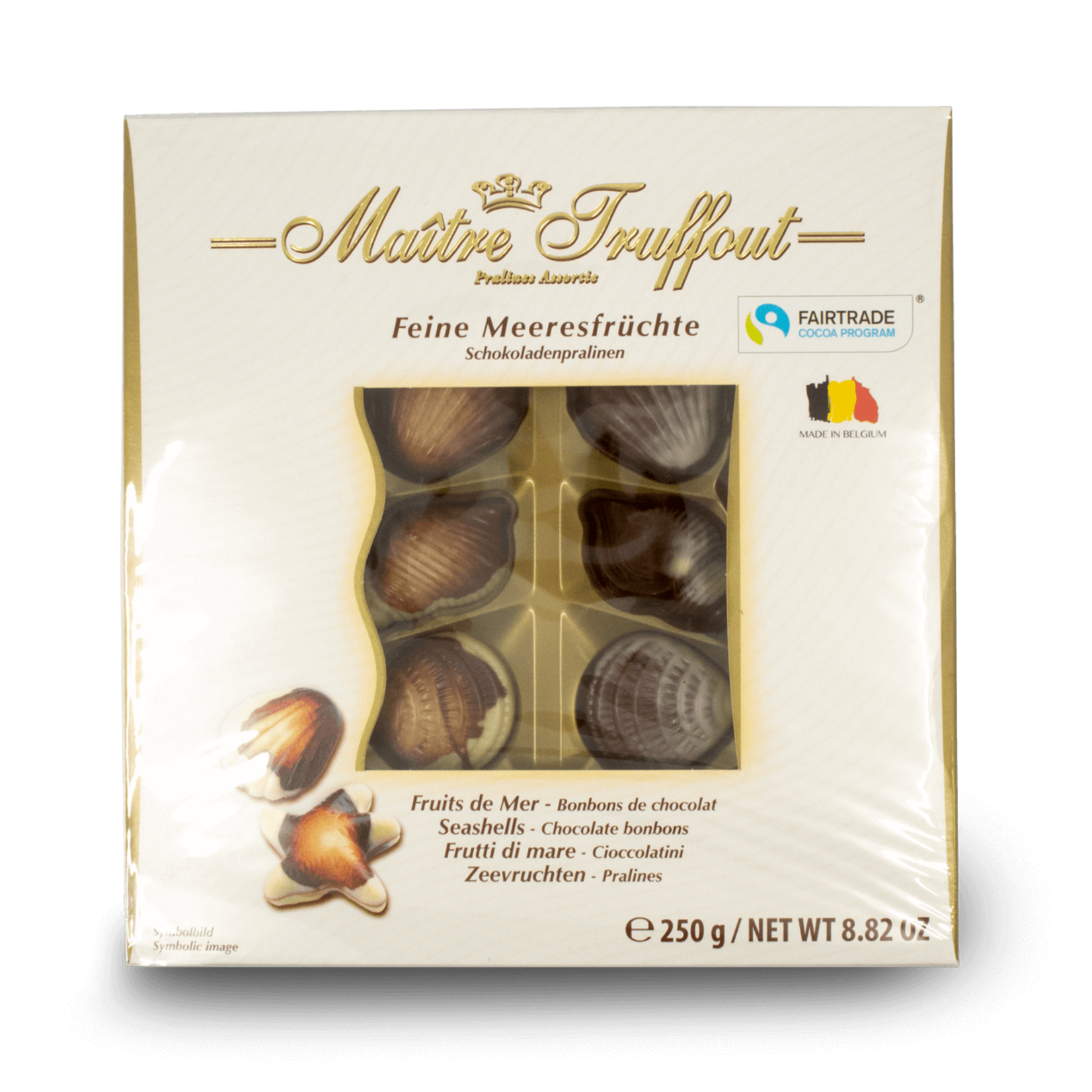 Maitre Truffout Maitre Truffout Chocolate Seashells 250g