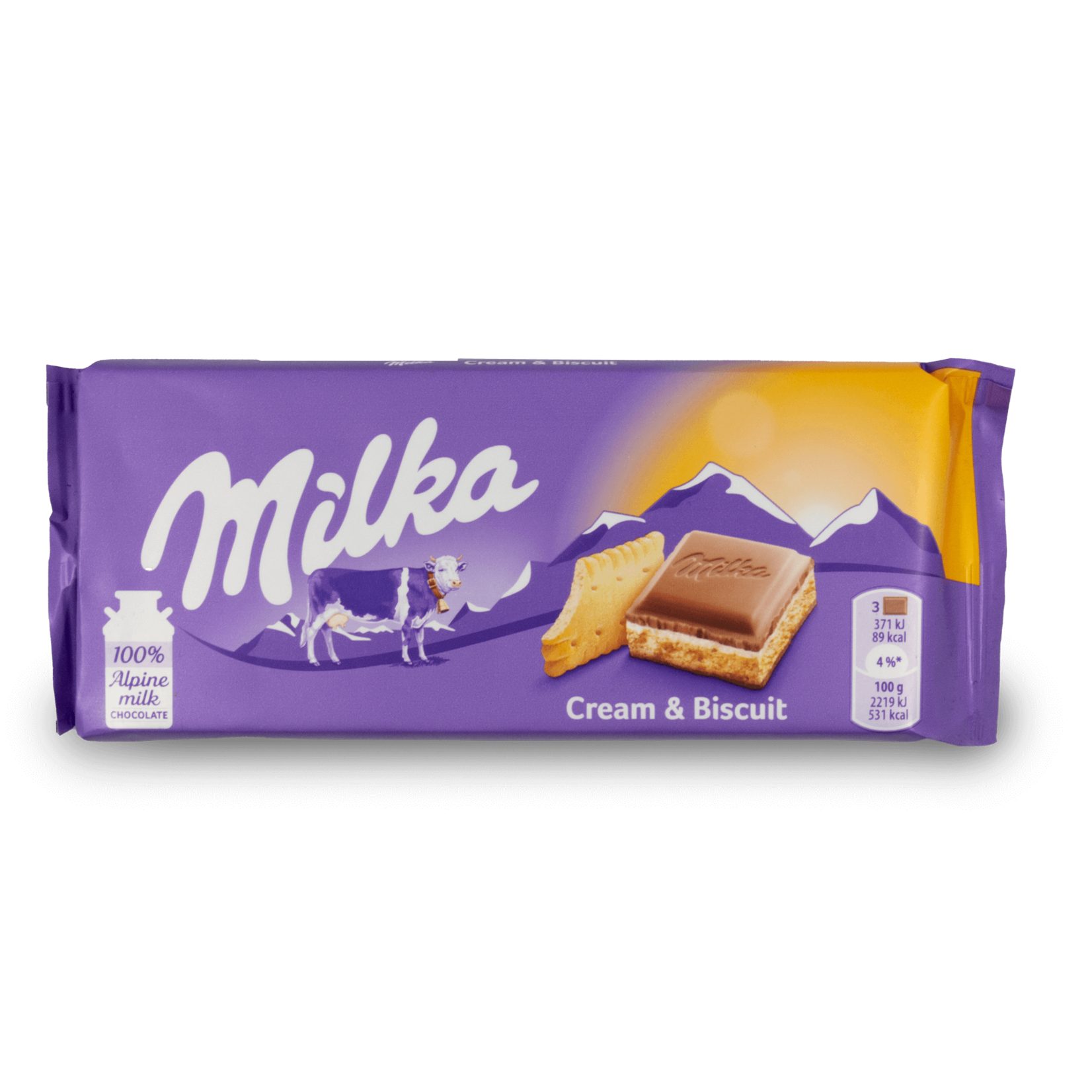 Milka Milka Cream & Biscuit 100g