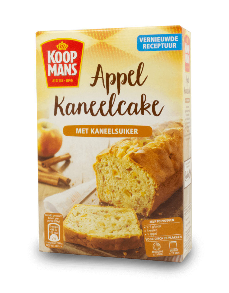 Koopmans Koopmans Appelkaneel Apple-Cinnamon Cake Mix 400g