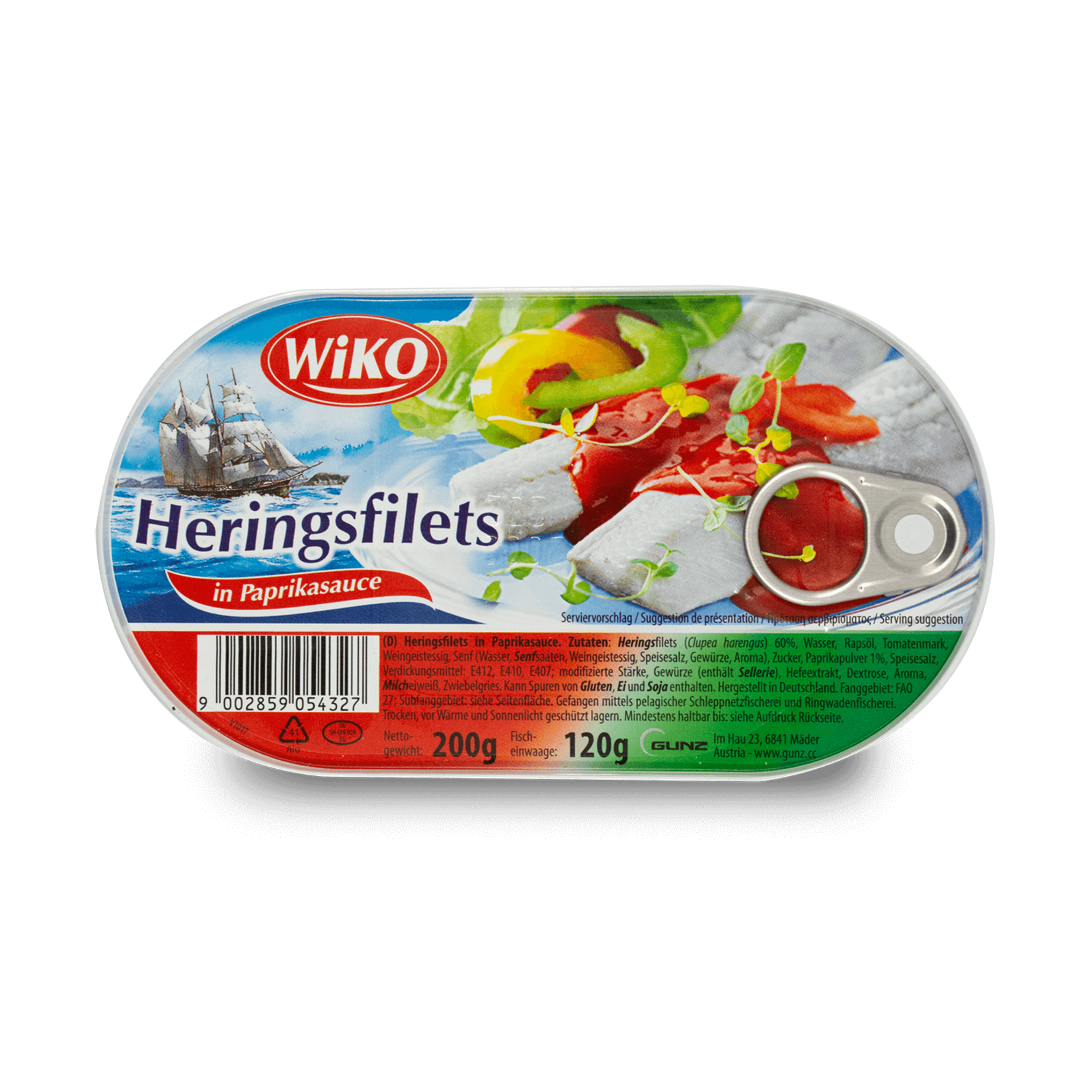 Wiko Wiko Herring Fillets - Paprika 200g