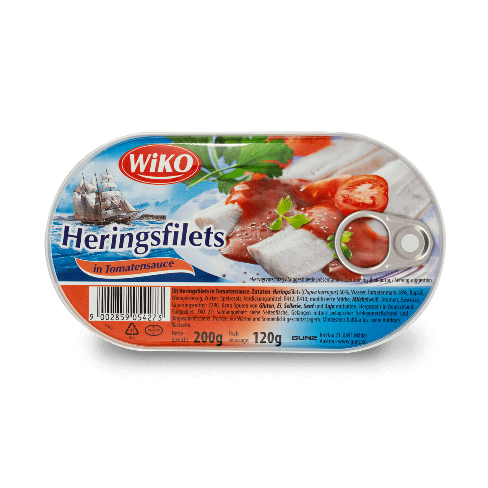 Wiko Wiko Herring Fillets - Tomato 200g