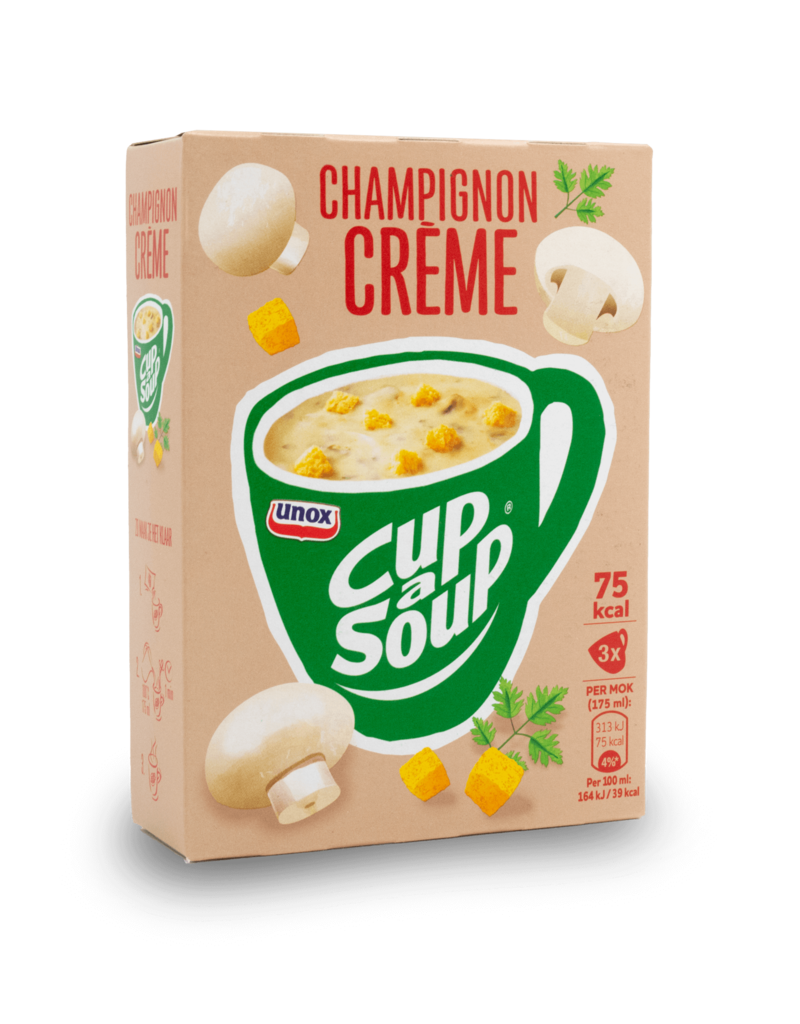 Unox Unox Cup a Soup - Cream of Mushroom 3X17g