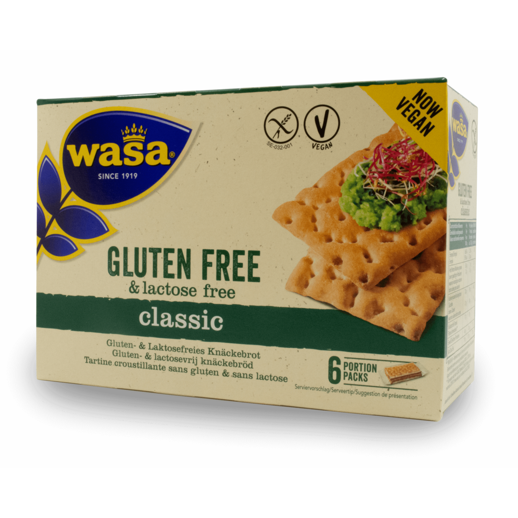 Wasa Wasa Gluten Free Lactose Free Crackers 240g
