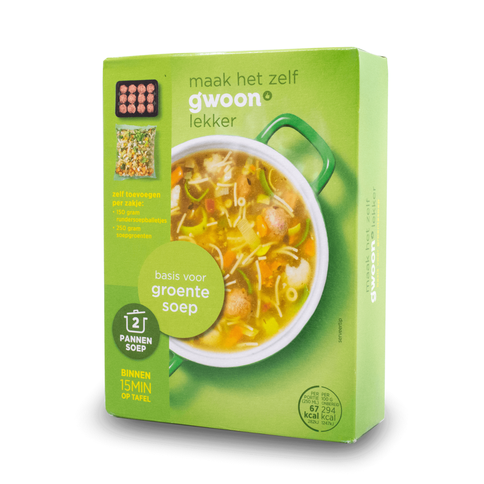 Gwoon Gwoon Soup Mix - Vegetable 2pk 70g