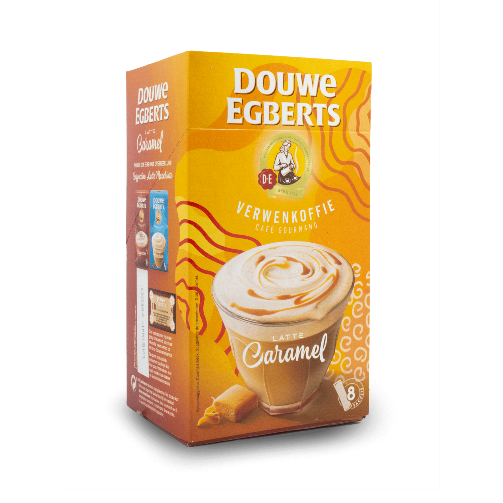 Douwe Egberts Douwe Egberts Instant Latte - Caramel 8pcs