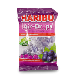 Haribo Air Drops Blackcurrant 100g