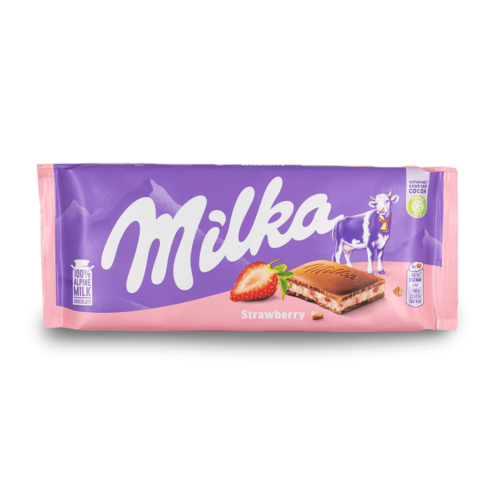 Milka Strawberry Chocolate Bar 100g - The Dutch Shop