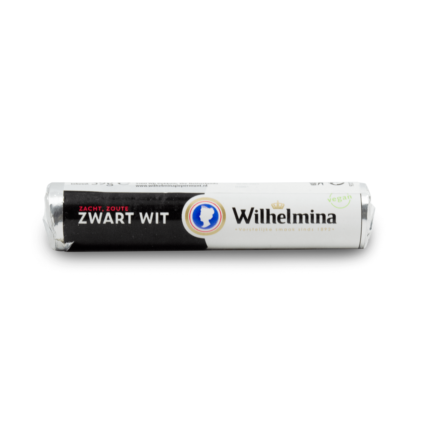 Wilhelmina Wilhelmina Zwart Wit Roll 39g