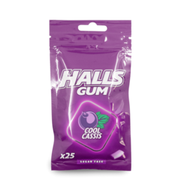 Halls Sugar Free Cool Cassis Gum 36.5g