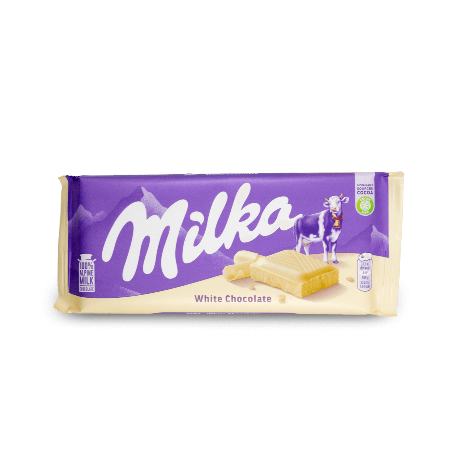 Milka Milka White Chocolate Bar 100g