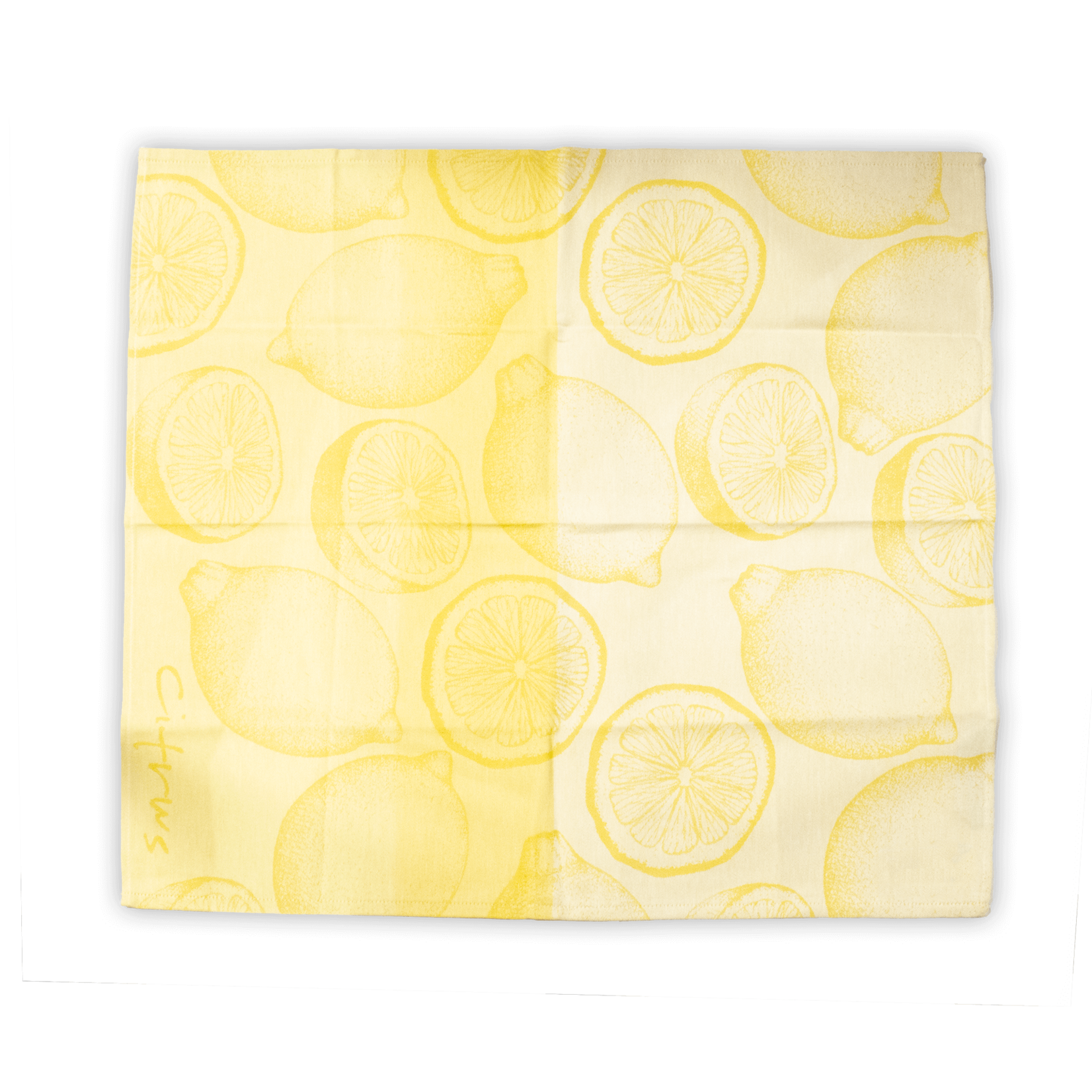 DDDDD DDDDD Tea Towel - Citrus Yellow