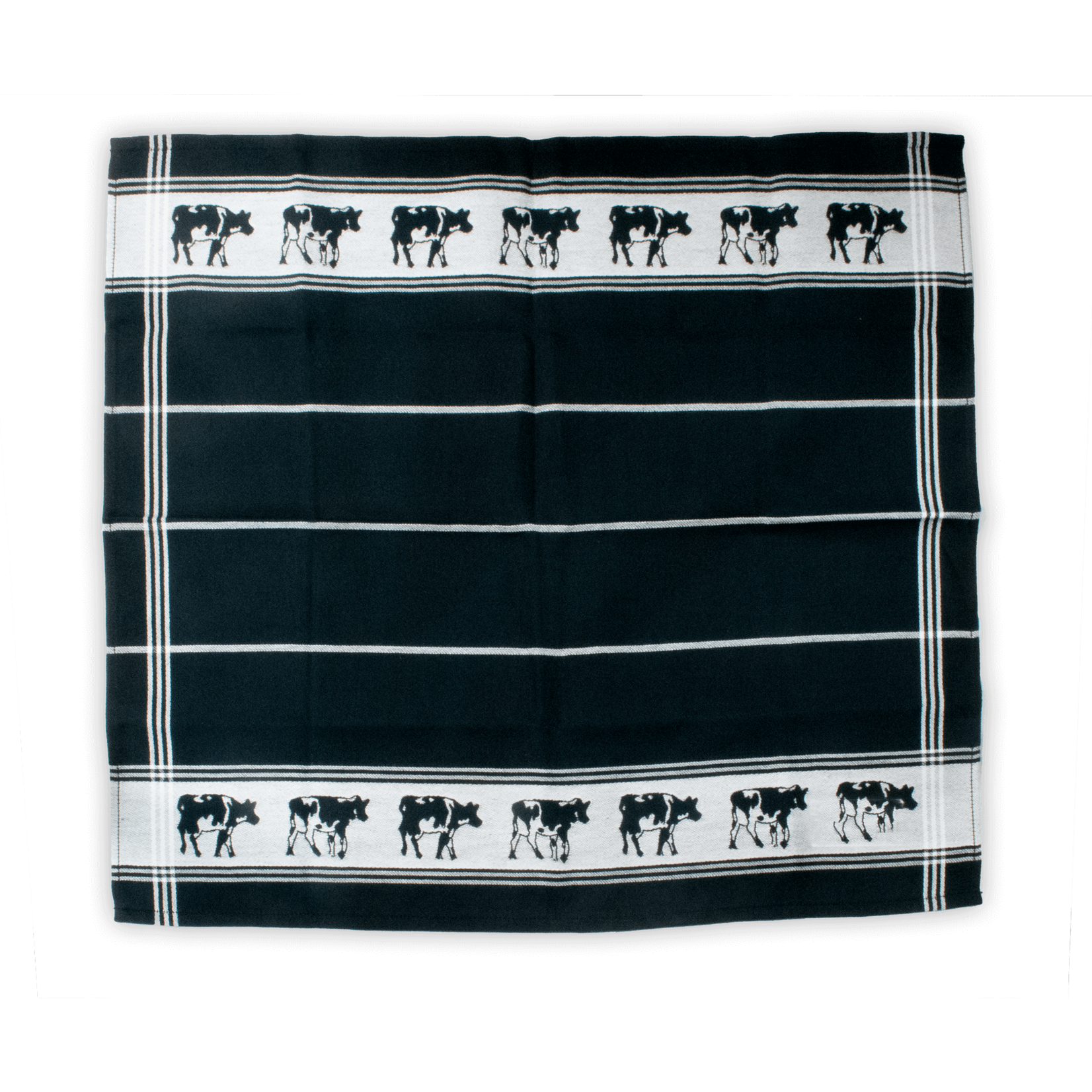 DDDDD DDDDD Tea Towel - Cow Black/White (Bont)