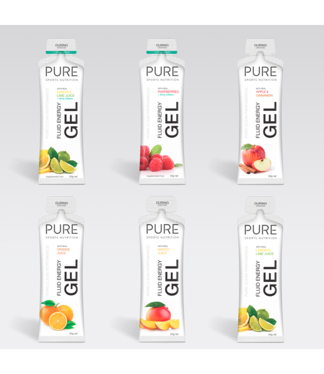 PURE SPORTS NUTRITION PURE- 50G FLUID GEL (BOX OF 18)