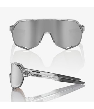 100% S2 Polished Trans grey- Hiper Silver Mirror Lens