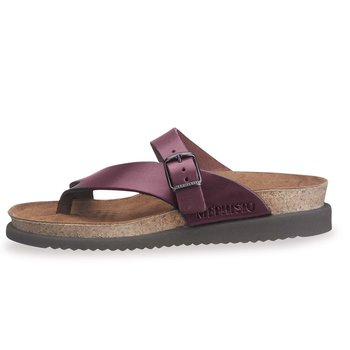 MEPHISTO MEPHISTO HELEN THONG SANDAL CHESTNUT LEATHER