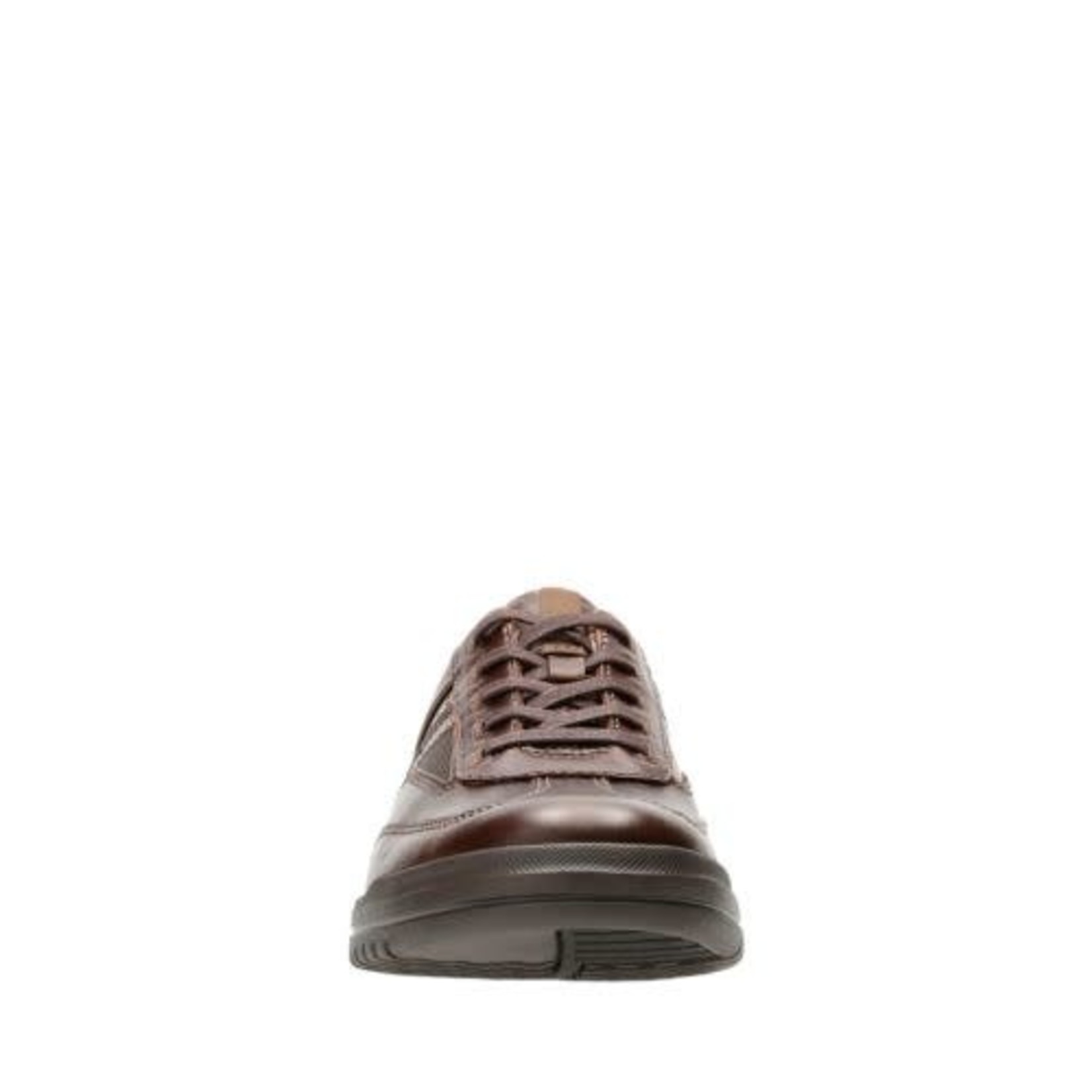 CLARKS CLARKS- UNRHOMBUS FLY- BROWN LEATHER