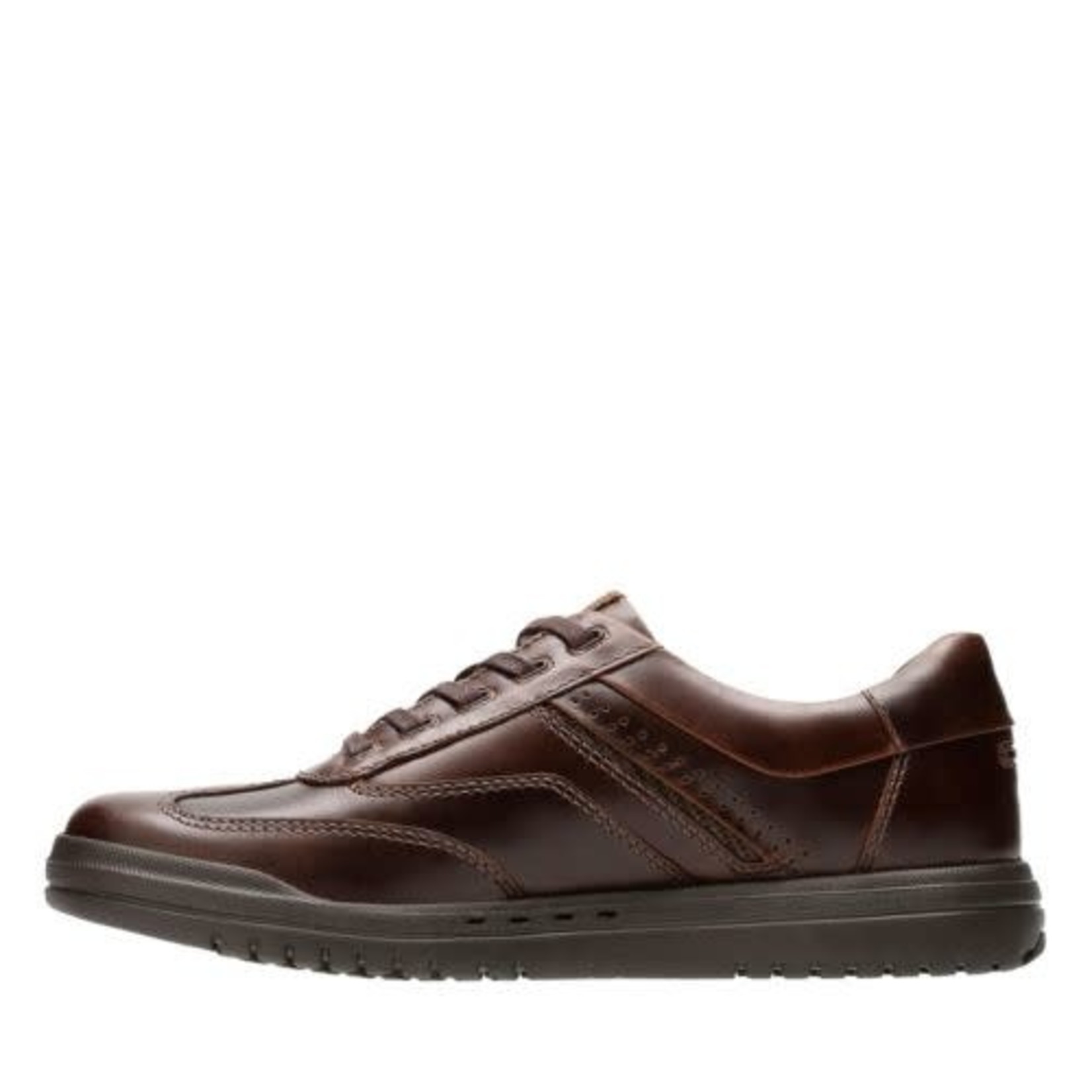 CLARKS CLARKS- UNRHOMBUS FLY- BROWN LEATHER