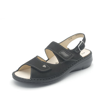 FINN COMFORT FINN COMFORT SUMATRA SANDAL BLACK/STREET BUGGY/PATAGONIA