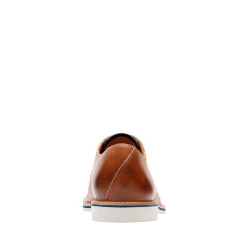 Atticus lace top tan leather