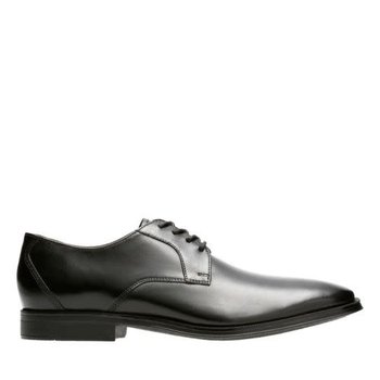 CLARKS CLARKS- GILMAN LACE- BLACK LEATHER