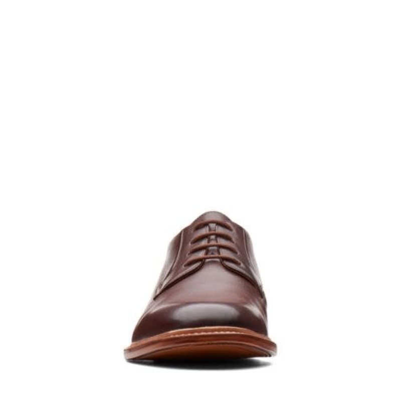 CLARKS CLARKS- NO 16 SOFT LOW- MAHOGANY LEATHER