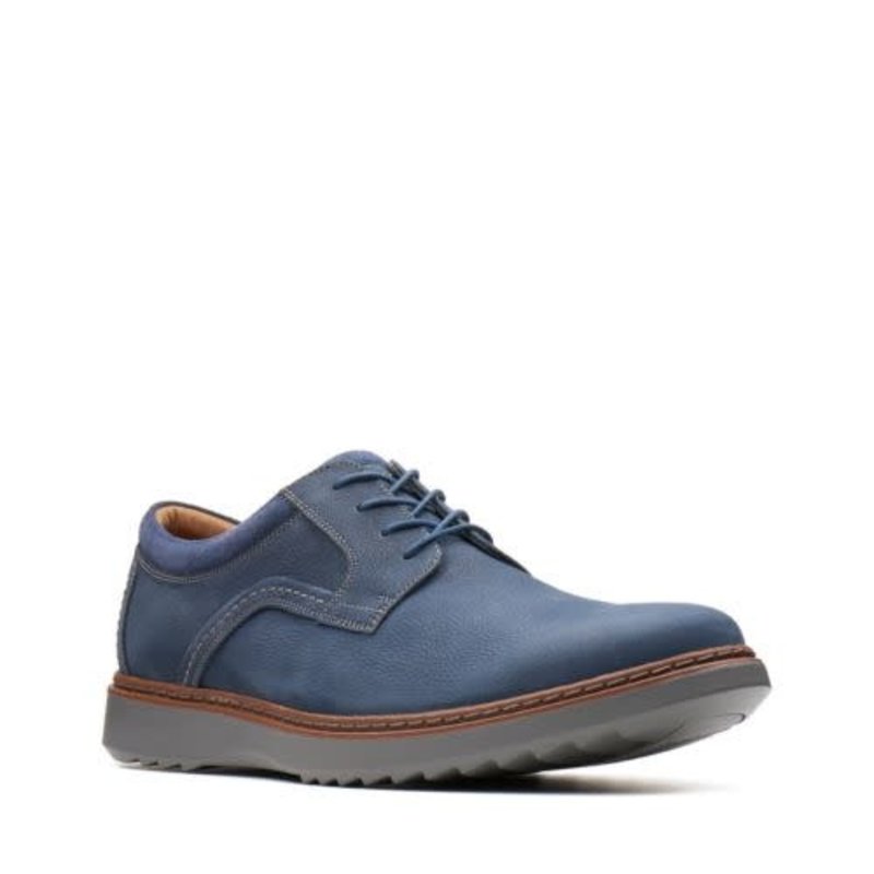 CLARKS CLARKS- UN GEO LACE- NAVY NUBUCK