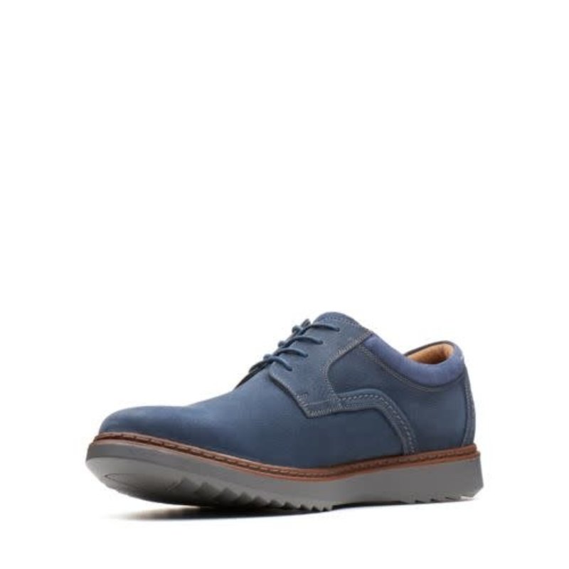 CLARKS CLARKS- UN GEO LACE- NAVY NUBUCK