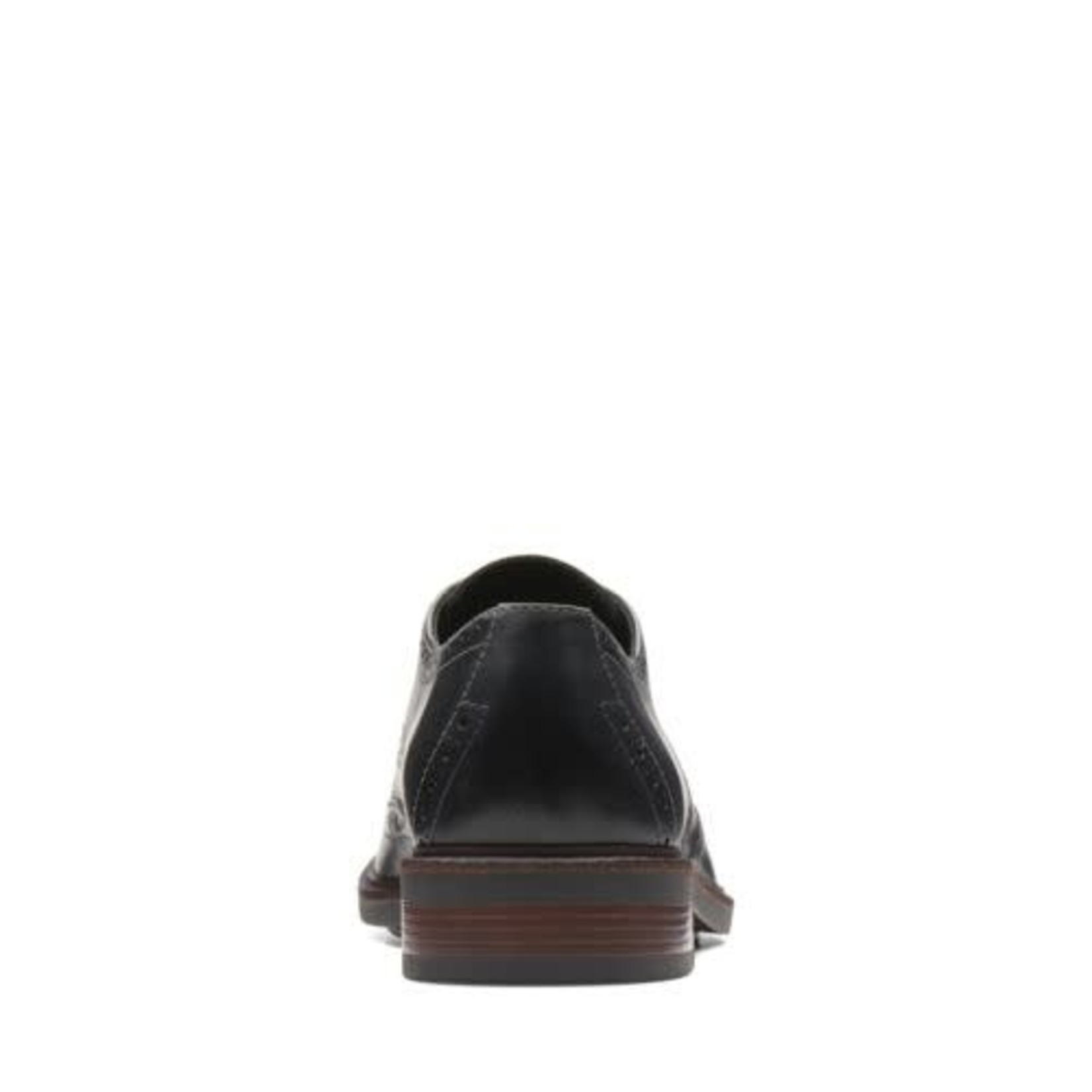 CLARKS CLARKS- MAXTON WING- BLACK LEATHER