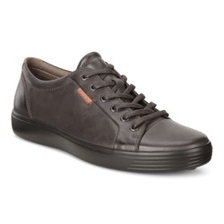 ECCO ECCO  SOFT 7 M SNEAKER LACE UP LICORICE SAMBAL LEATHER