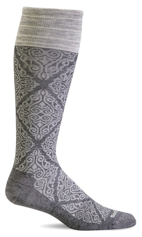 SOCKWELL SOCKWELL- THE RAJ- CHARCOAL- 20-30 mmHg